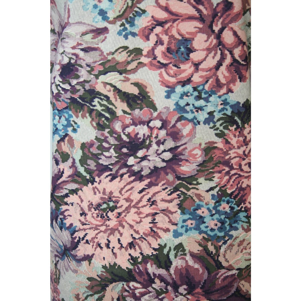 Vintage 80s Floral Blazer Tapestry Cottage Core Shabby Chic Romantic Ephemera - Picture 6 of 11